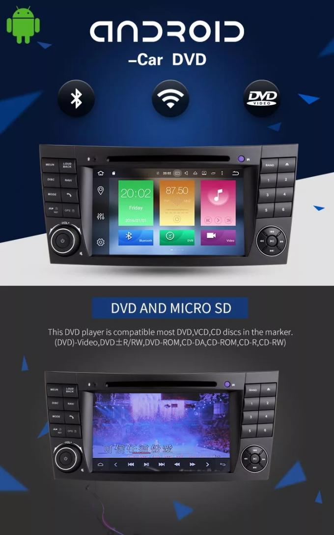 4+32G Car Multimedia Mercedes Benz DVD Player With Rear Camera AUX