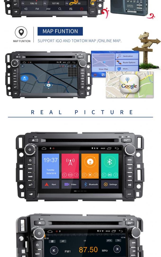 GPS Navigation Android Radio Car Stereo , Buick Car Double Din Dvd Player Equipped Mirror Link